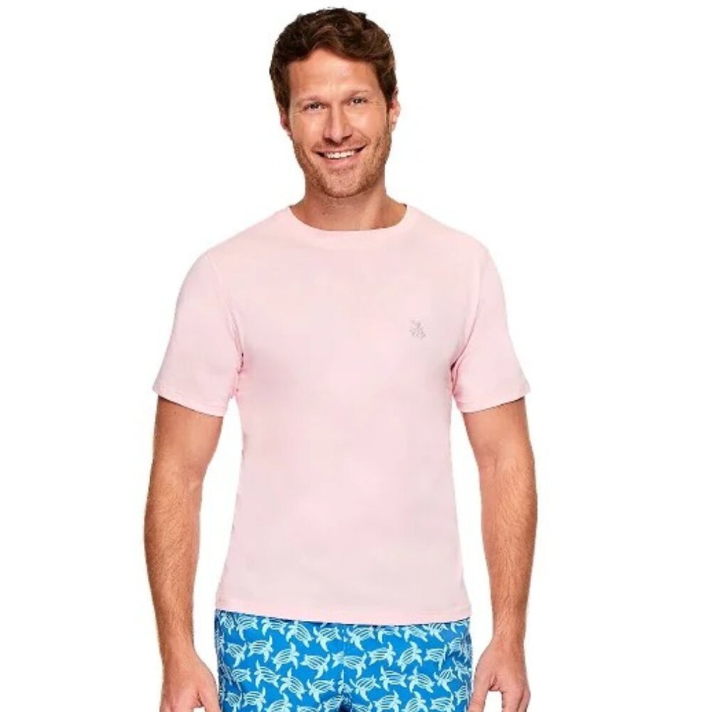 NWT Tom & Teddy Men's 100% Pima Cotton T-Shirt Pink